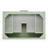 Emmeline 36" Single Vanity, Pistachio w/ 3 CM Eternal Jasmine Pearl Top