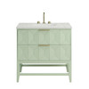 Emmeline 36" Single Vanity, Pistachio w/ 3 CM Lime Delight Top