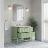 Emmeline 36" Single Vanity, Pistachio w/ 3 CM Lime Delight Top