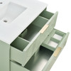 Emmeline 36" Single Vanity, Pistachio w/ 3 CM Lime Delight Top