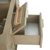 Emmeline 48" Single Vanity, Pebble Oak w/ 3 CM White Zeus Silestone Top