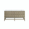 Emmeline 72" Double Vanity, Pebble Oak w/ 3 CM Ethereal Noctis Top