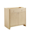 Gracyn 36" Single Vanity, Coastal Driftwood, w/ 3 CM White Zeus Quartz Top