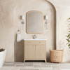 Gracyn 36" Single Vanity, Coastal Driftwood, w/ 3 CM White Zeus Quartz Top
