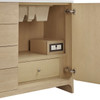 Gracyn 72" Double Vanity, Coastal Driftwood, w/ 3 CM White Zeus Quartz Top