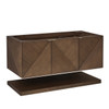 Marcello 48" Single Vanity, Chestnut w/ 3 CM Charcoal Soapstone Silestone Top