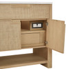 Solene 36" Single Vanity, Seaside Oak, w/ 3 CM Ethereal Noctis Quartz Top