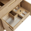 Solene 36" Single Vanity, Seaside Oak, w/ 3 CM Parisien Bleu Quartz Top