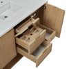 Solene 48" Single Vanity, Seaside Oak, w/ 3 CM Charcoal Soapstone Quartz Top
