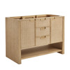 Solene 48" Single Vanity, Seaside Oak, w/ 3 CM Ethereal Noctis Quartz Top