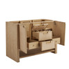 Solene 48" Single Vanity, Seaside Oak, w/ 3 CM Ethereal Noctis Quartz Top