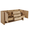 Solene 72" Double Vanity, Seaside Oak, w/ 3 CM Eternal Jasmine Pearl Quartz Top