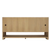 Solene 72" Double Vanity, Seaside Oak, w/ 3 CM Parisien Bleu Quartz Top