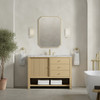 Marigot 48" Single Vanity, Sunwashed Oak w/ 3 CM Carrara White Marble Top