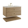 Allamari 36" Single Vanity, Dune Mist w/ 3 CM Siberian Silestone Top