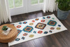 Nourison Tribal Decor TRL07 White Area Rugs