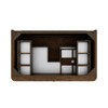 Allamari 36" Single Vanity, Sable w/ 3 CM Siberian Silestone Top