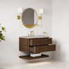 Allamari 36" Single Vanity, Sable w/ 3 CM Victorian Silver Silestone Top