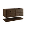 Allamari 48" Single Vanity, Sable w/ Single Hole 3 CM Victorian Silver Silestone Top