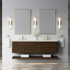 Allamari 72" Double Vanity, Sable w/ 3 CM Siberian Silestone Top w/FreePower Wireless Charger
