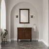 Kinnsden 36" Single Vanity, Sable Oak w/ 3 CM Ethereal Noctis Silestone Top