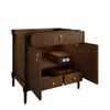 Kinnsden 36" Single Vanity, Sable Oak w/ 3 CM Ethereal Noctis Silestone Top