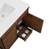 Kinnsden 36" Single Vanity, Sable Oak w/ 3 CM Ethereal Noctis Silestone Top