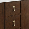 Kinnsden 72" Double Vanity, Sable Oak w/ 3 CM Lime Delight Silestone Top