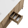 Kinnsden 72" Double Vanity, Weathered Oak w/ 3 CM Lime Delight Silestone Top