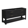 Lucian 72" Double Vanity, Carbon Oak