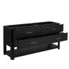 Lucian 72" Double Vanity, Carbon Oak
