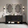 Lucian 72" Double Vanity, Carbon Oak, w/ 3 CM Phantome Eclos Widespread Top