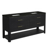 Lucian 72" Double Vanity, Carbon Oak, w/ 3 CM Phantome Eclos Widespread Top