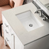 Addison 30" Single Vanity, Glossy White, w/ 3 CM Siberian Silestone Top