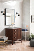 Addison 30" Single Vanity, Mid-Century Acacia w/ 3 CM Victorian Silver Silestone Top