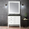 Addison 36" Single Vanity, Glossy White, w/ 3 CM Phantome Eclos Top