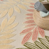 Nourison Aloha ALH18 Ivory Rose Area Rugs