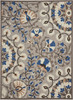 Nourison Aloha ALH20 Grey Multicolor Area Rugs