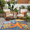 Nourison Aloha ALH24 Navy Multicolor Area Rugs
