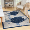 Nourison Aloha ALH27 Navy Blue Area Rugs
