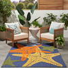 Nourison Aloha ALH28 Blue Multicolor Area Rugs