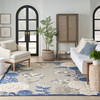 Nourison Aloha ALH32 Blue Grey Area Rugs