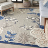 Nourison Aloha ALH32 Blue Grey Area Rugs
