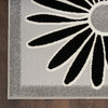 Nourison Aloha ALH33 Black White Area Rugs