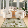 Nourison Aloha ALH33 Ivory Green Area Rugs