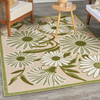 Nourison Aloha ALH33 Ivory Green Area Rugs