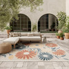 Nourison Aloha ALH33 Ivory Rose Area Rugs