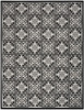 Nourison Aloha ALH34 Black White Area Rugs