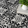 Nourison Aloha ALH34 Black White Area Rugs