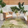 Nourison Aloha ALH40 Ivory Green Area Rugs